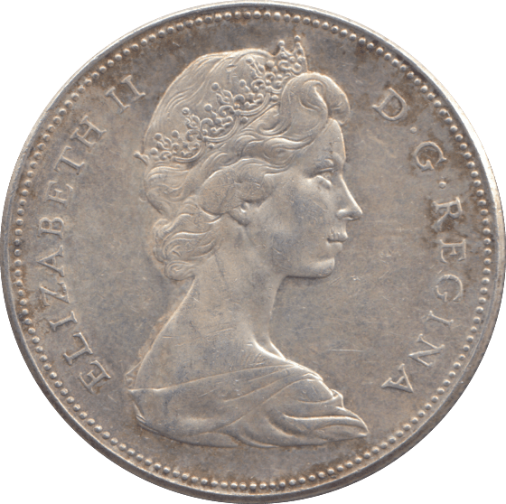 1967 SILVER ONE DOLLAR CANADA - SILVER WORLD COINS - Cambridgeshire Coins