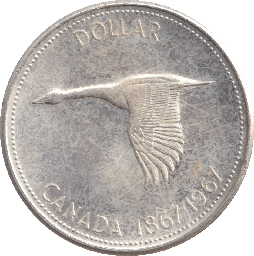 1967 SILVER ONE DOLLAR CANADA - SILVER WORLD COINS - Cambridgeshire Coins