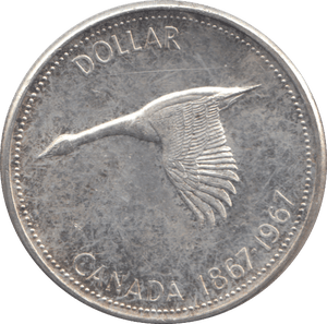 1967 SILVER ONE DOLLAR CANADA - SILVER WORLD COINS - Cambridgeshire Coins