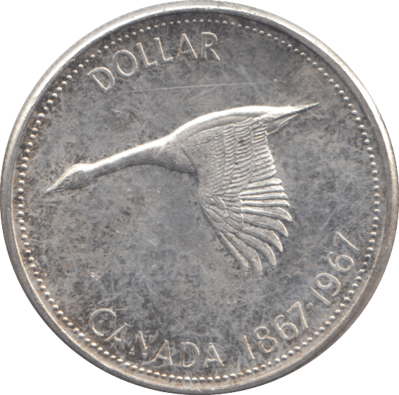 1967 SILVER ONE DOLLAR CANADA - SILVER WORLD COINS - Cambridgeshire Coins