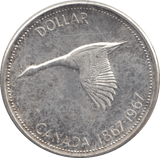 1967 SILVER ONE DOLLAR CANADA - SILVER WORLD COINS - Cambridgeshire Coins