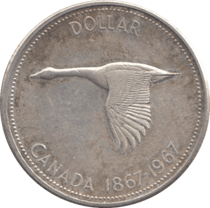 1967 SILVER ONE DOLLAR CANADA - SILVER WORLD COINS - Cambridgeshire Coins