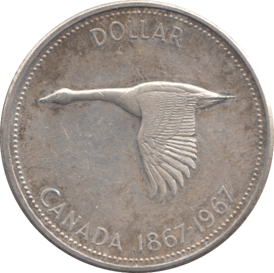 1967 SILVER ONE DOLLAR CANADA - SILVER WORLD COINS - Cambridgeshire Coins
