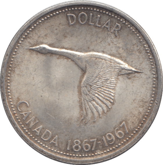 1967 SILVER ONE DOLLAR CANADA - SILVER WORLD COINS - Cambridgeshire Coins