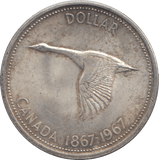 1967 SILVER ONE DOLLAR CANADA - SILVER WORLD COINS - Cambridgeshire Coins