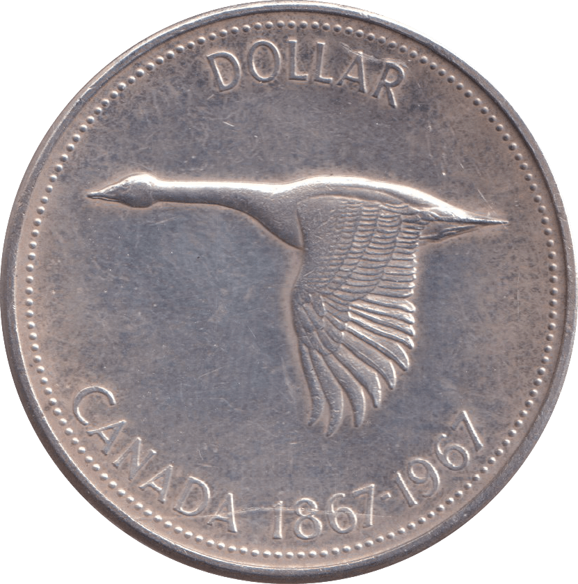 1967 SILVER ONE DOLLAR CANADA - SILVER WORLD COINS - Cambridgeshire Coins