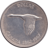 1967 SILVER ONE DOLLAR CANADA - SILVER WORLD COINS - Cambridgeshire Coins