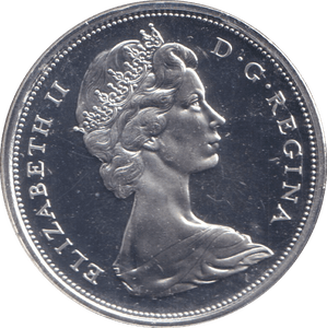 1967 SILVER PROOF FIFTY CENTS CANADA - SILVER WORLD COINS - Cambridgeshire Coins