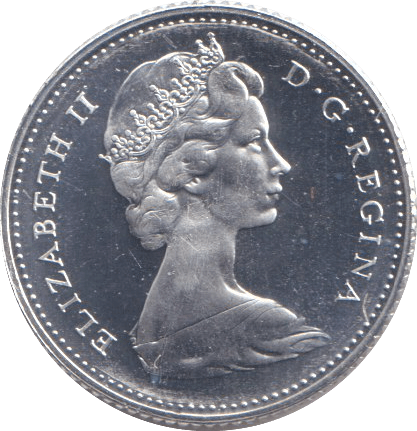 1967 SILVER PROOF TEN CENTS CANADA - SILVER WORLD COINS - Cambridgeshire Coins