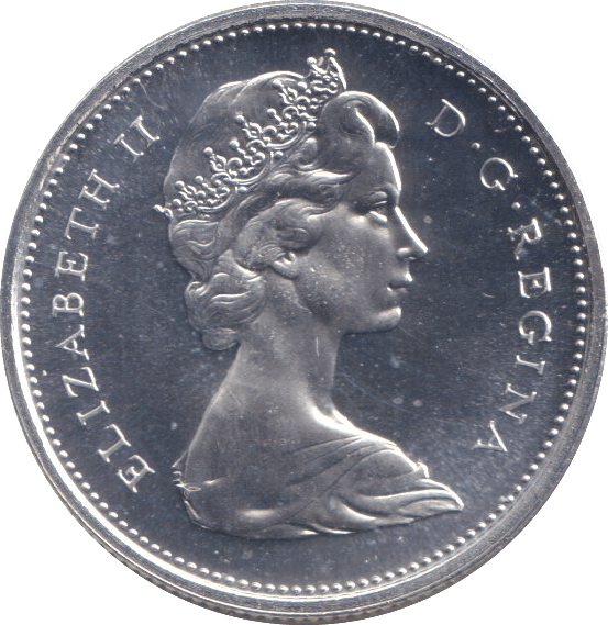 1967 SILVER PROOF TWENTY FIVE CENTS CANADA - SILVER WORLD COINS - Cambridgeshire Coins