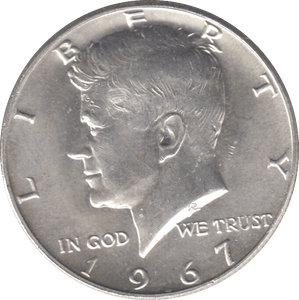 1967 SILVER USA HALF DOLLAR - SILVER WORLD COINS - Cambridgeshire Coins