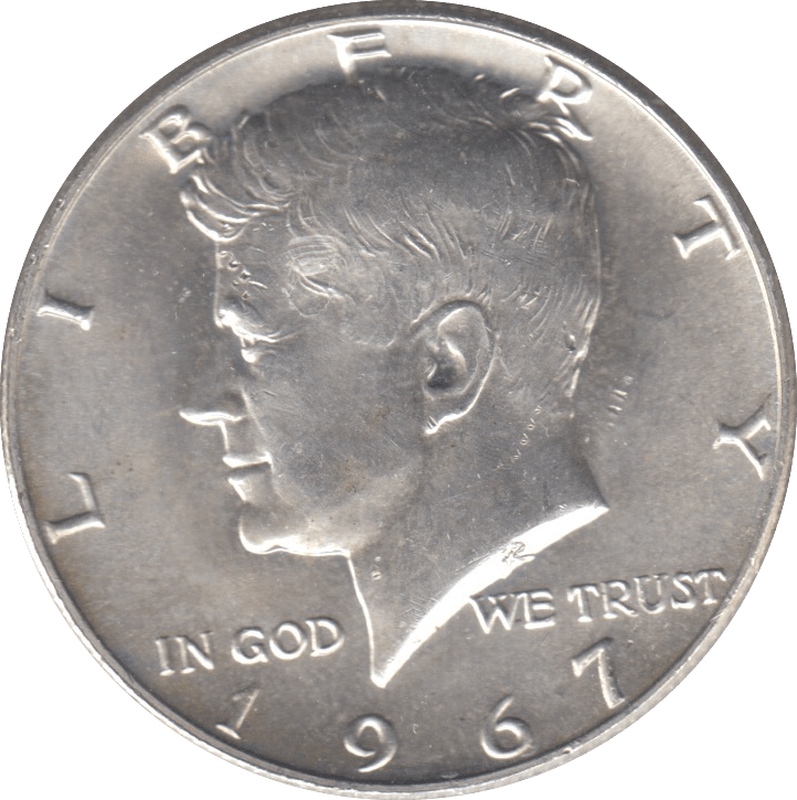 1967 SILVER USA HALF DOLLAR - SILVER WORLD COINS - Cambridgeshire Coins