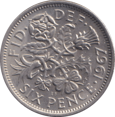 1967 SIXPENCE ( UNC ) - SIXPENCE - Cambridgeshire Coins