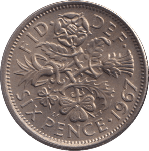 1967 SIXPENCE ( UNC ) - SIXPENCE - Cambridgeshire Coins