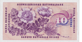 1967 SWITZERLAND 10 FRANCS BANKNOTE REF-1736 - WORLD BANKNOTES - Cambridgeshire Coins