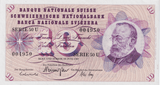 1967 SWITZERLAND 10 FRANCS BANKNOTE REF-1736 - WORLD BANKNOTES - Cambridgeshire Coins