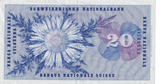 1967 SWITZERLAND 20 FRANCS BANKNOTE REF-1737 - WORLD BANKNOTES - Cambridgeshire Coins