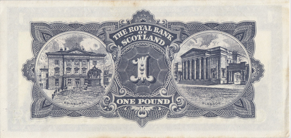 1967 THE ROYAL BANK OF SCOTLAND ONE POUND REF SCOT - 31 - WORLD BANKNOTES - Cambridgeshire Coins