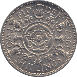 1967 TWO SHILLINGS ( UNC ) - TWO SHILLINGS - Cambridgeshire Coins