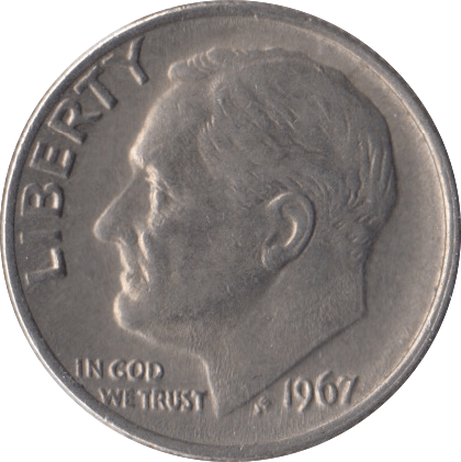 1967 USA ONE DIME