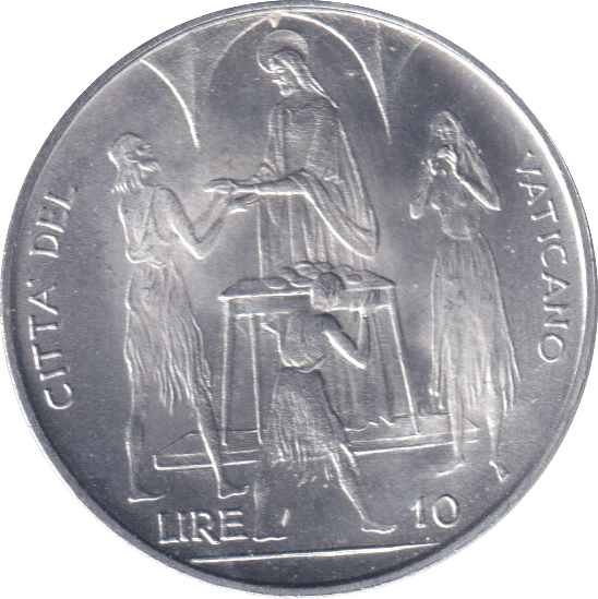1968 10 LIRE VATICAN - WORLD COINS - Cambridgeshire Coins