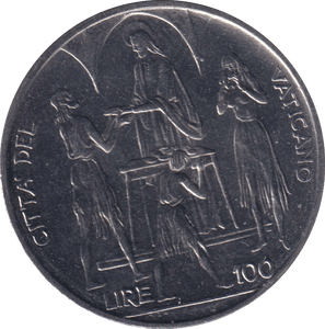 1968 100 LIRE VATICAN - WORLD COINS - Cambridgeshire Coins