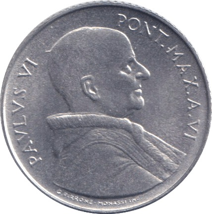 1968 2 LIRE VATICAN - WORLD COINS - Cambridgeshire Coins