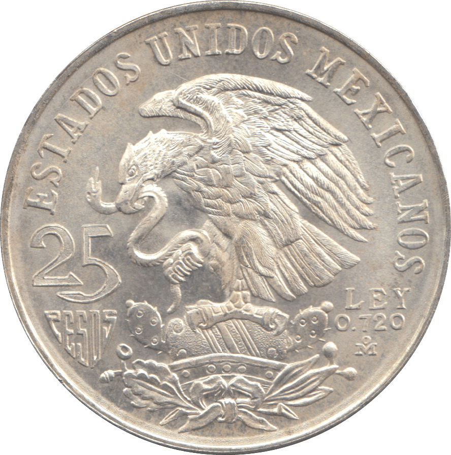 1968 25 PESOS MEXICO - WORLD COINS - Cambridgeshire Coins