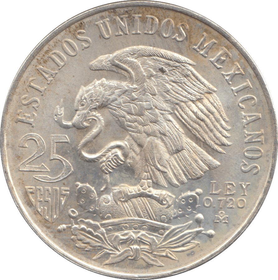 1968 25 PESOS MEXICO - WORLD COINS - Cambridgeshire Coins