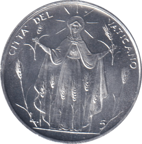 1968 5 LIRA VATICAN - WORLD COINS - Cambridgeshire Coins