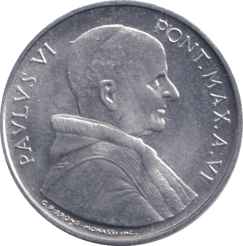 1968 5 LIRA VATICAN - WORLD COINS - Cambridgeshire Coins
