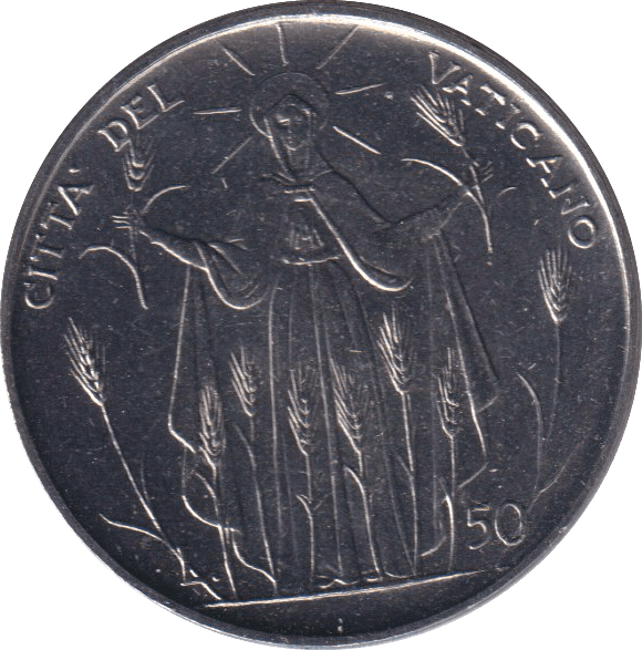 1968 50 LIRE VATICAN - WORLD COINS - Cambridgeshire Coins