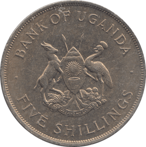 1968 FIVE SHILLINGS UGANDA - WORLD COINS - Cambridgeshire Coins