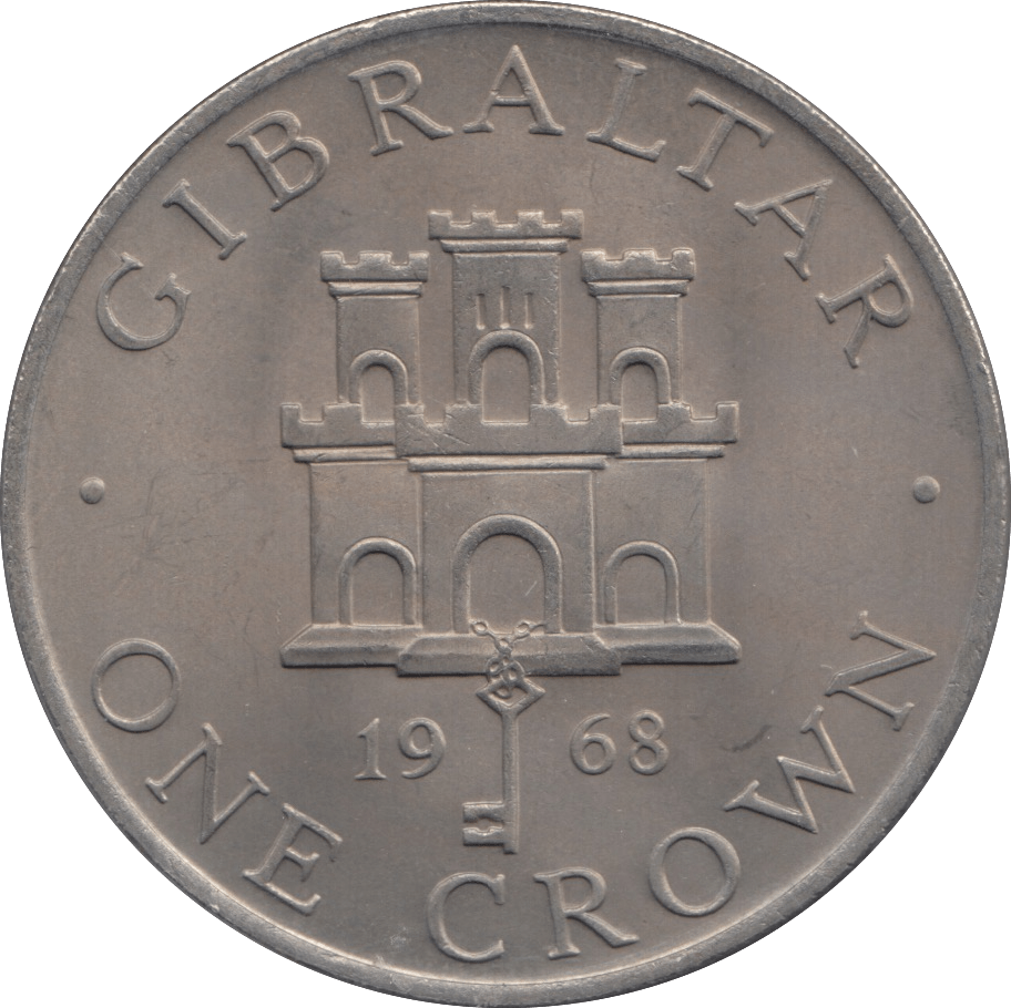 1968 GIBRALTAR CROWN - WORLD COINS - Cambridgeshire Coins