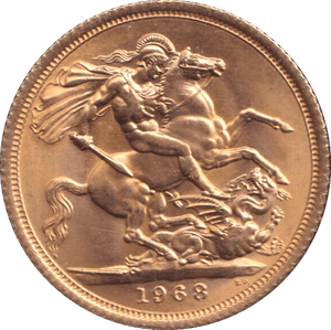 1968 GOLD SOVEREIGN ( UNC ) - SOVEREIGN - Cambridgeshire Coins