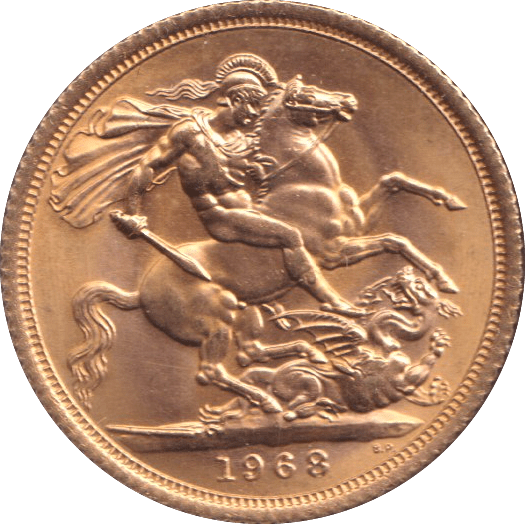 1968 GOLD SOVEREIGN ( UNC ) - SOVEREIGN - Cambridgeshire Coins
