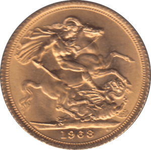 1968 GOLD SOVEREIGN ( UNC ) - SOVEREIGN - Cambridgeshire Coins