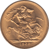 1968 GOLD SOVEREIGN ( UNC ) - SOVEREIGN - Cambridgeshire Coins