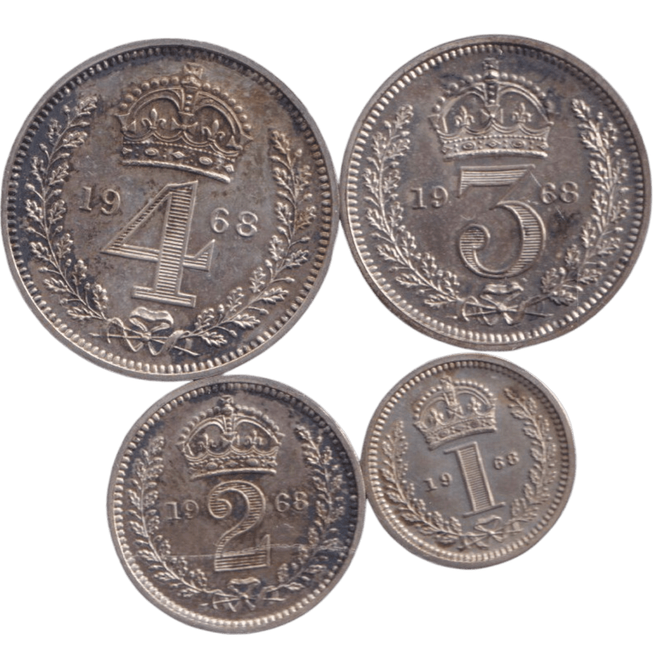 1968 MAUNDY SET ( PROOF ) - Maundy Set - Cambridgeshire Coins