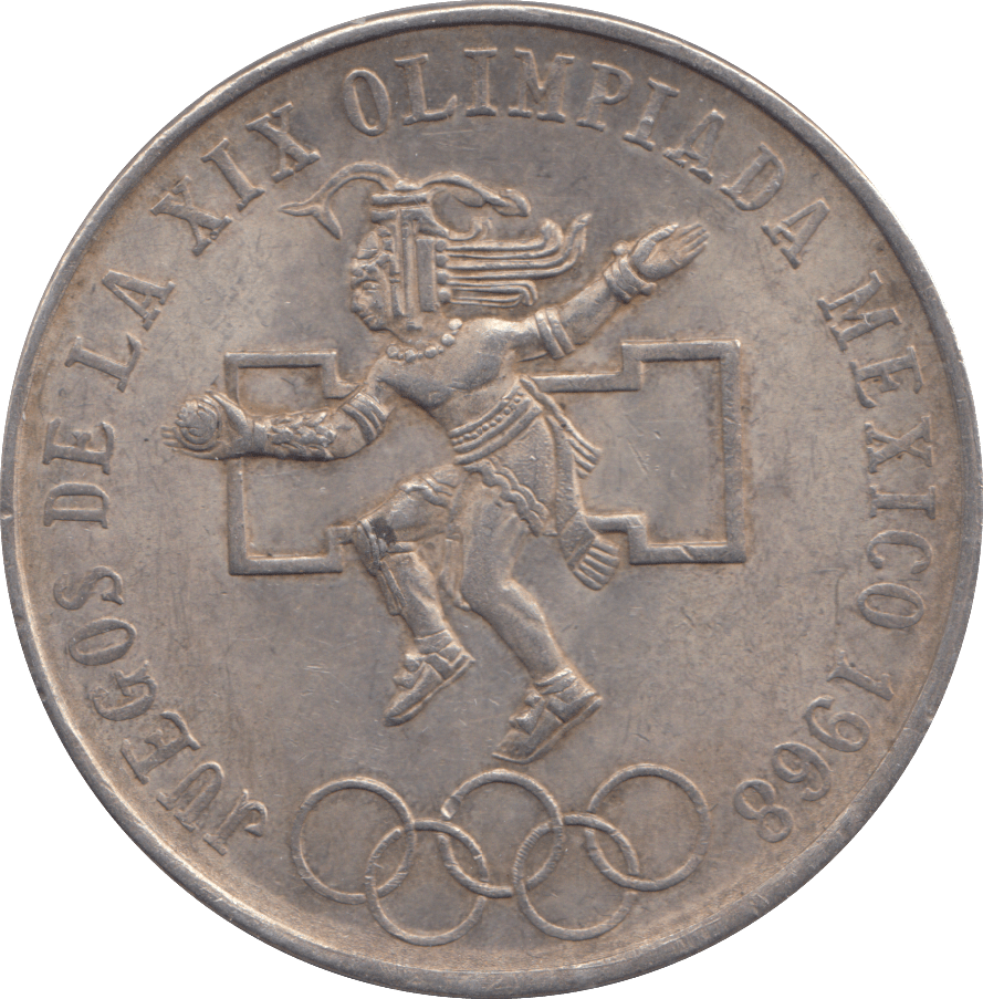 1968 MEXICO 25 PESOS - WOLRD SILVER COINS - Cambridgeshire Coins