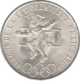 1968 MEXICO SILVER 25 PESOS 2* - SILVER WORLD COINS - Cambridgeshire Coins