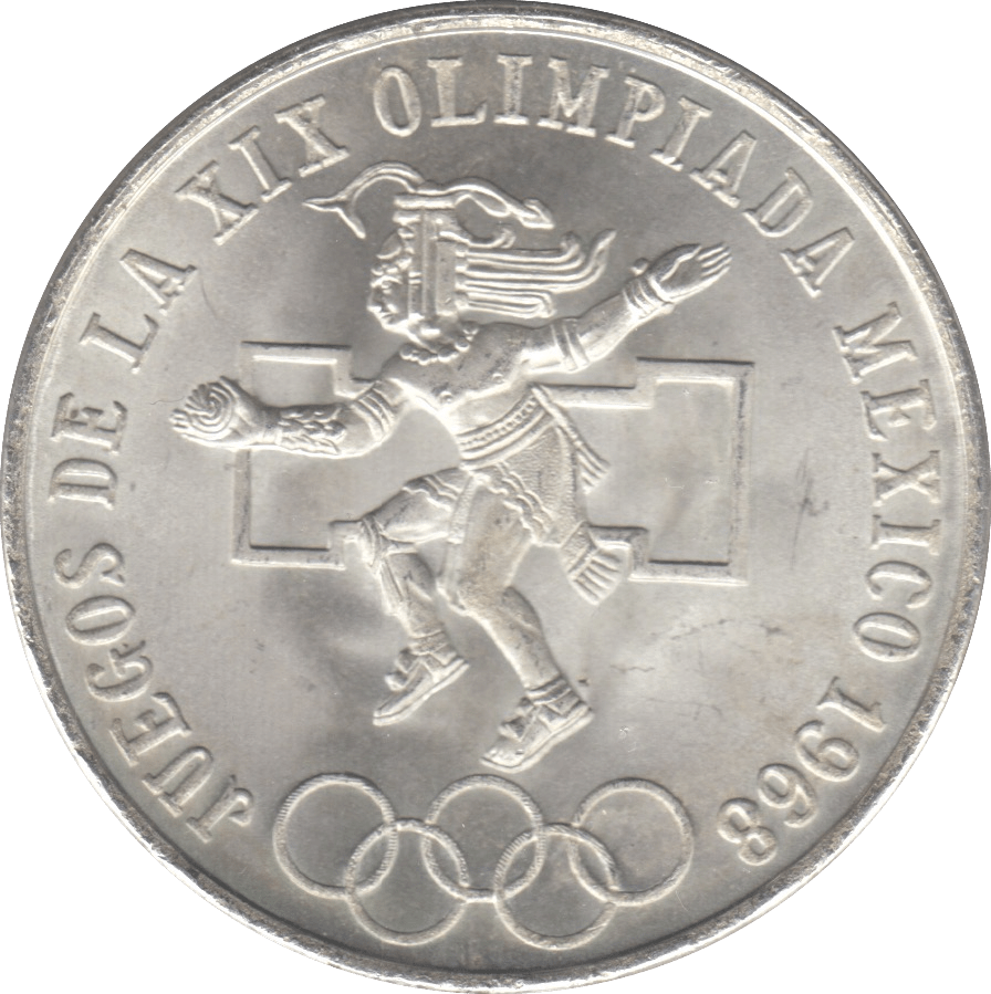1968 MEXICO SILVER 25 PESOS 3* - SILVER WORLD COINS - Cambridgeshire Coins