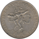 1968 MEXICO SILVER 25 PESOS - SILVER WORLD COINS - Cambridgeshire Coins