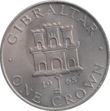 1968 ONE CROWN UK - WORLD COINS - Cambridgeshire Coins