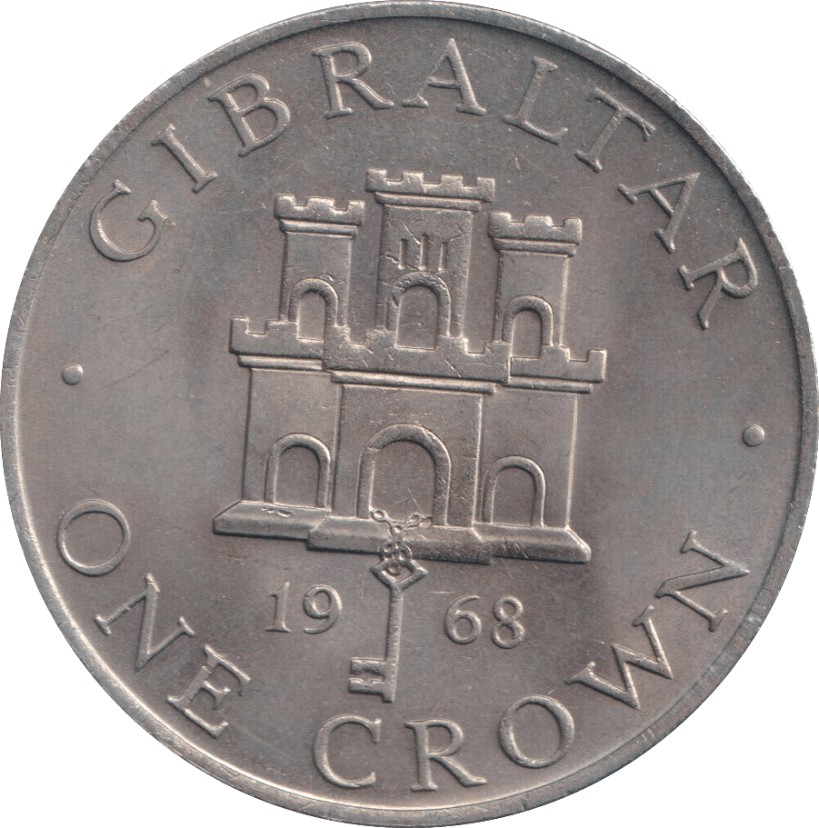 1968 ONE CROWN UK - WORLD COINS - Cambridgeshire Coins