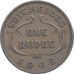 1968 ONE RUPEE INDIA - SILVER WORLD COINS - Cambridgeshire Coins