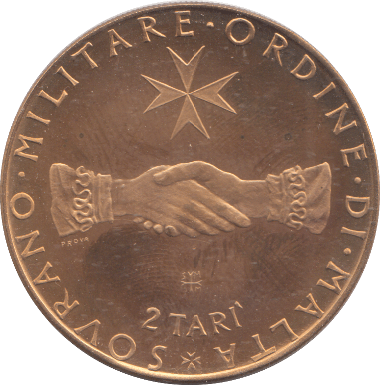 1968 ORDER OF MALTA 2 TARI - WORLD COINS - Cambridgeshire Coins