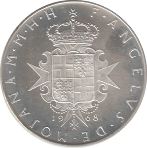 1968 ORDER OF MALTA 3 SANDI - SILVER WORLD COINS - Cambridgeshire Coins
