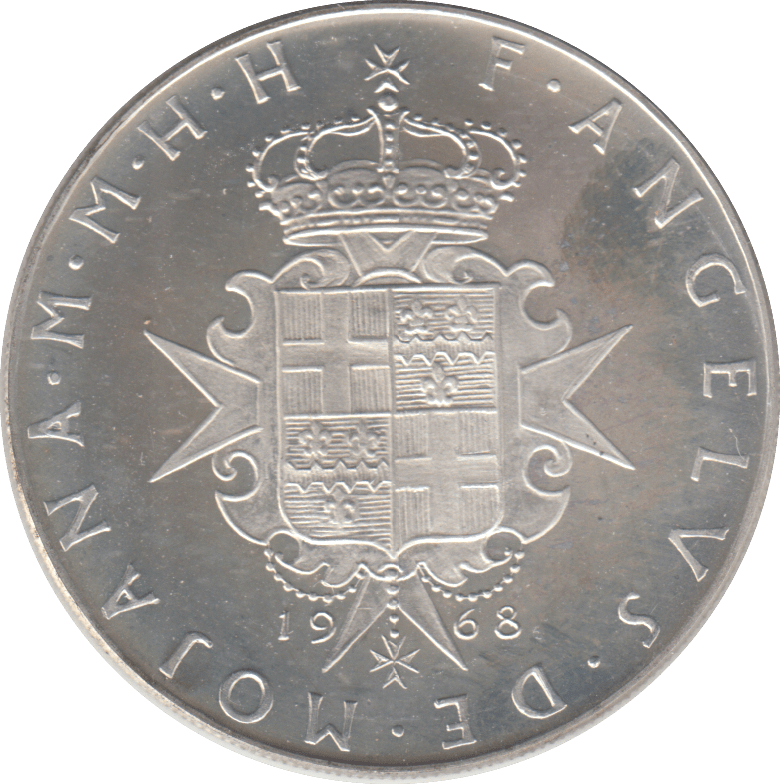 1968 ORDER OF MALTA 3 SANDI - SILVER WORLD COINS - Cambridgeshire Coins