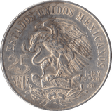 1968 SILVER 25 PESOS MEXICO - SILVER WORLD COINS - Cambridgeshire Coins